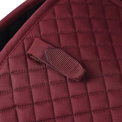 WeatherBeeta Prime Air-Tec Jump Shaped Saddle Pad - color: Burgundy, size: Large