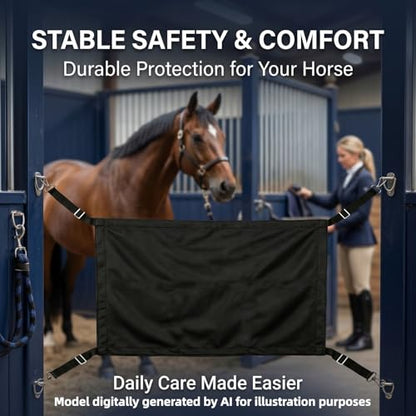 Stall Guards for Horses, Horse Stall Guard with Adjustable Strap for Stable