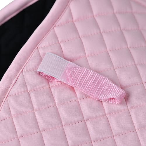 WeatherBeeta Prime Air-Tec Jump Shaped Saddle Pad - color: Light Pink, size: Large