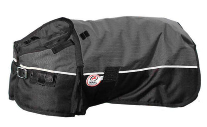 Derby Originals Horse Tough 600D Ripstop Waterproof Reflective Winter Dog Coat 150g Medium Weight, Black, 22"