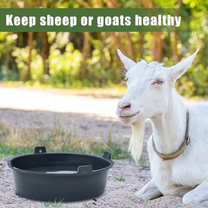 Sadnyy 8 Pcs Feed Pan 1.5 Gallon/6 Quart Livestock Utility Bucket - size: 1.5 Gallon/6 Quart
