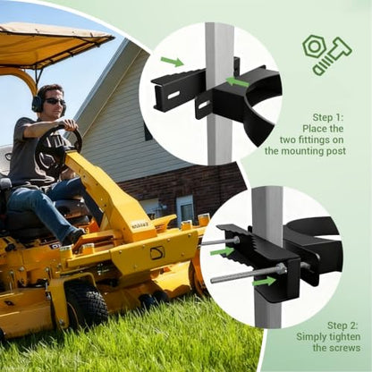 5 Gallon Bucket Holder for Lawn Mower Tractors, Trucks, Excluding Buckets