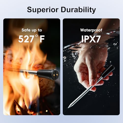Newise Wireless Bluetooth Meat Thermometer - 2 Probes & Smart App - size: 2 Probes