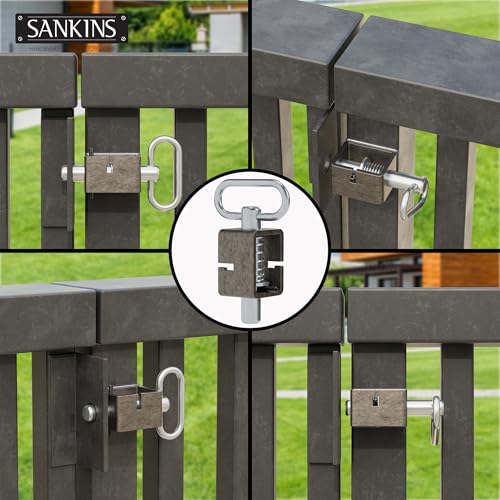 3-1/2'' Trailer Gate Latch, Weld-On Spring Latch Lock, Heavy-Duty Trailer Latch with Plain Tube, Spring Loaded Latch for Utility Trailer Gate, Pack of 2 - size: 3.5inch