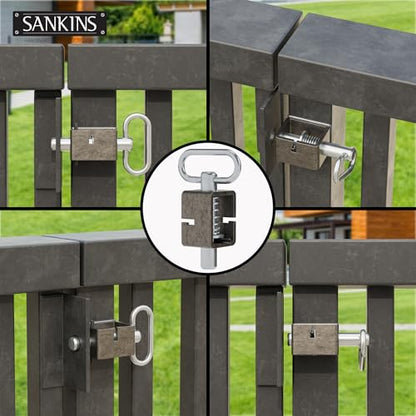 3-1/2'' Trailer Gate Latch, Weld-On Spring Latch Lock, Heavy-Duty Trailer Latch with Plain Tube, Spring Loaded Latch for Utility Trailer Gate, Pack of 2 - size: 3.5inch