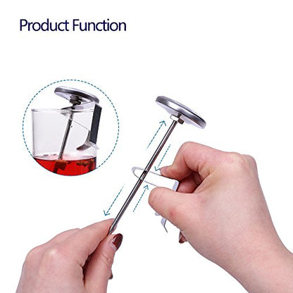 KT THERMO Instand Read 2-Inch Dial Thermometer,Best for The Coffee Drinks,Chocolate Milk Foam - size: 0~220℉