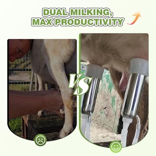 φ25mm Double Head Teat Cup for Cow, Milking Machine Accessory - style: Cups for cow