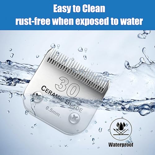 Dog Grooming Replacement Blades Compatible with Andis Dog Clipper - size: 30