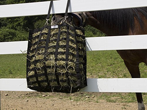 Derby Originals Supreme 4-Sided Slow Feed Hay Bag – Patented, 1-Year Warranty, 3.5" & 1.75" Openings - color: Raspberry