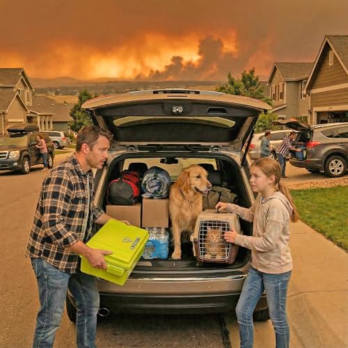 MTM Emergency Box Storage Case for Emergency Kits, First Aid, Survival Gear, Tools & Home Supplies, Emergency Essentials, Water Resistant O-Ring, Lockable & Durable, Made in USA - style: EB3