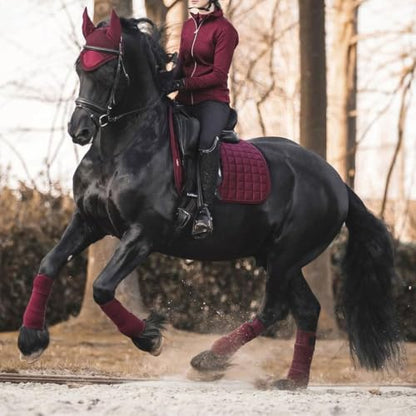 Horse Polo Leg Wraps Soft Fleece Wraps Equestrian Leg Bandage 4-Pack (Cob(8.2ft), Wine Red) - color: Wine Red, size: Cob(8.2ft)