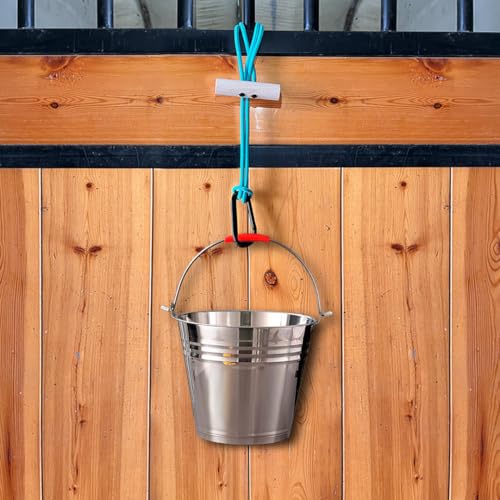 Horse Bucket Strap,Premium Heavy Duty Outdoor Carabiner,Adjustable Polypropylene Rope, Used for Horse Hay Net,Water Bucket,Pack of 2