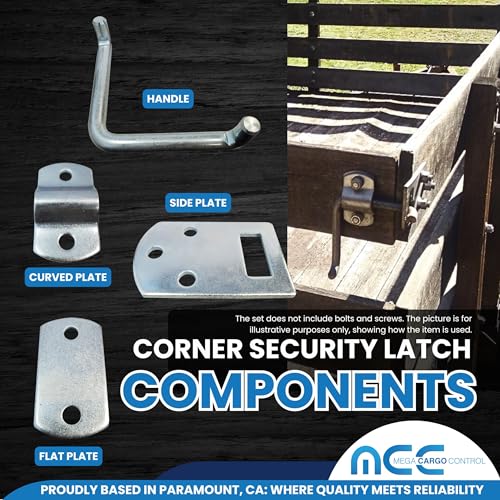Mega Cargo Control Corner Latch – Heavy Duty, Trailers (Pack 20) - color: 20 Pack