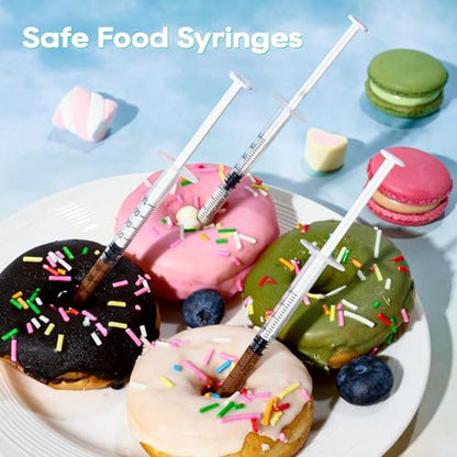 JOLLY PARTY 50Pack 1ml Syringes with Caps 1cc Small Oral Syringe Needleless - style: 1ml