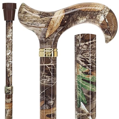Royal RC Canes Walking Sticks for Men and Women - Stylish Designer Fashionable Adjustable Derby Canes - Lightweight Aluminum Cool Walking Sticks with HD Patterns - color: Brown (Multicolor)