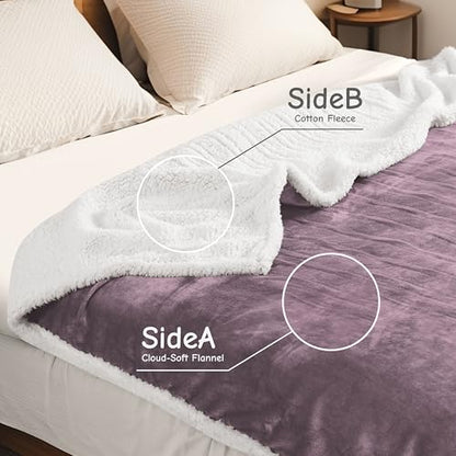 Soypipo Electric Heated Blanket 50"x60", 9 Heat Settings 10-Hour Auto-Off - color: 06-purple, size: Throw 50"x60"