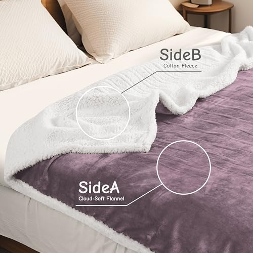 Soypipo Electric Heated Blanket 62"x84", 9 Heat Settings 10-Hour Auto-Off - color: 06-purple, size: Twin 62"x84"