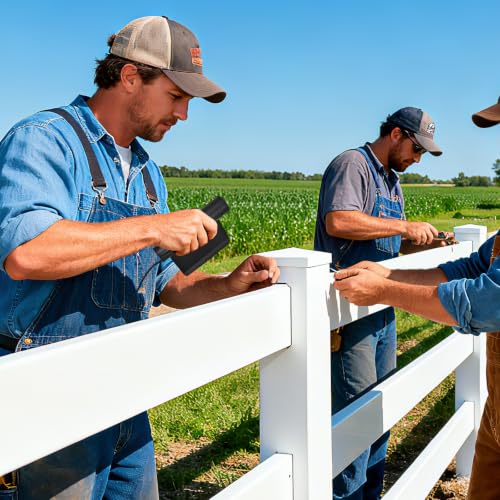 Professional Vinyl Fence Rail Removal Tool Flexible Steel Construction Fits 5-1/2" Rails Prevents Bending Makes Repairs and Replacements Easier