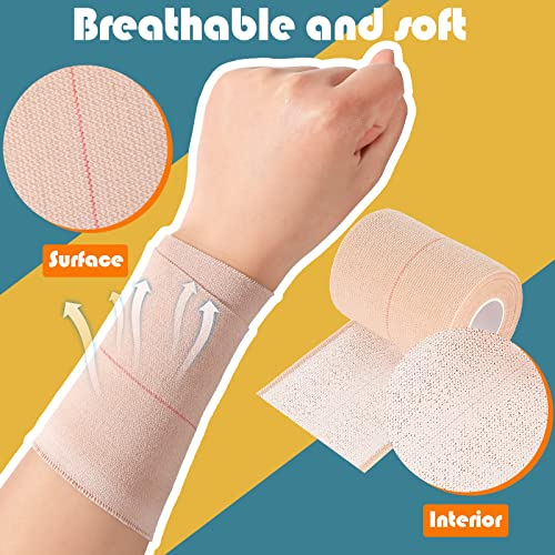 BBTO 4 Rolls Elastic Adhesive Tape Bandage, 5 Yard, 3 Inch - size: 3 Inch in Width