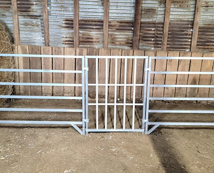 Aluminum 30-Inch-Long by 40-Inch-Tall Sheep & Goat Lamb & Kid Creep Feeding Panel Feeder Feed
