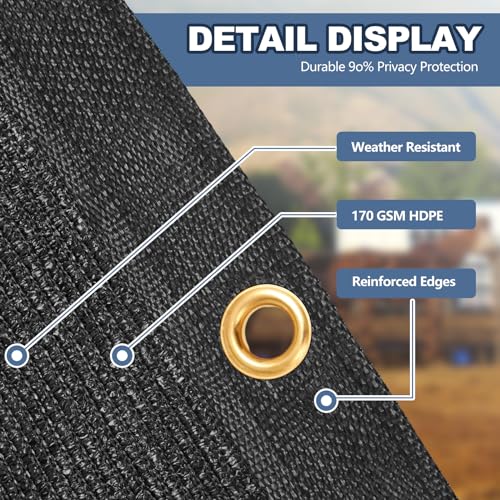 112 x 44 Inches Horses Stall Guard with Grommets and Ties Stall Panel Screen Heavy Duty Mesh Shade Net Cover Privacy Screen for Horse Stall Porch Deck Patio Backyard Outdoor Blockage - size: 112 x 44 Inches
