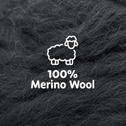 Woolbuddy Wool Roving Kit for Needle Felting (Winter) 4 Colors Natural Wool - color: Wool Bag Winter