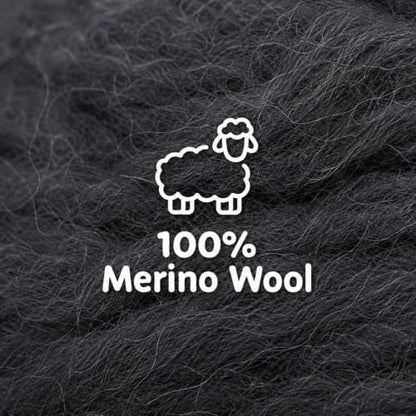 Woolbuddy Wool Roving Kit for Needle Felting (Winter) 4 Colors Natural Wool - color: Wool Bag Winter