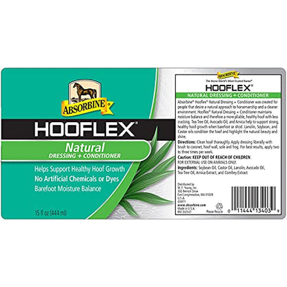 Absorbine Hooflex All Natural Horse Hoof Dressing & Conditioner, 15 fl oz