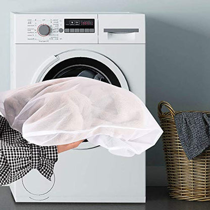 OTraki Mesh Laundry Bag for Delicates 2 Pack Garment Wash Bag 24 x 32 inch Zippered Large Washing Machine Bags for Sweater Dirty Clothes Washer College Dorm Organizer Don't Drying, Melting 140-176℉ - size: 24 x 32 inch
