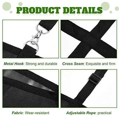 Tessco for you 1 Pcs Box Fan Holders for Horse Stall, Nylon Bag,Black - color: Black