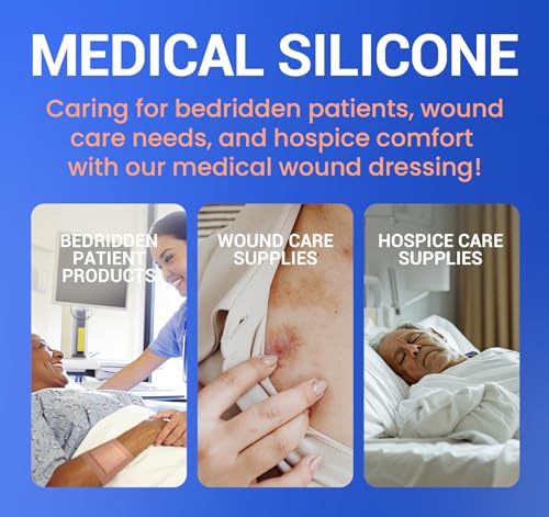 Large Waterproof Bandages 2X5 Silicone Foam Dressing Sensitive Skin, 10 PCS - style: 2"x5"(10PCS)