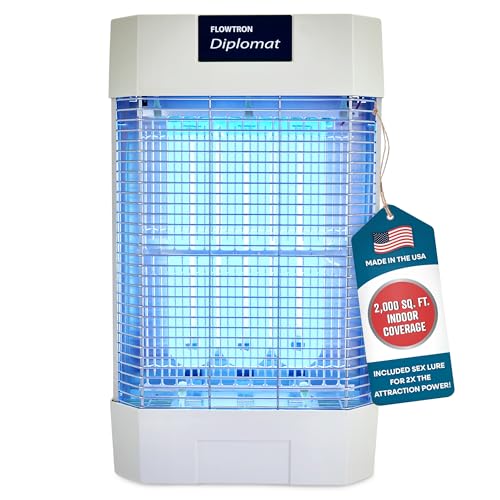 Flowtron Indoor Bug Zapper, 120W UV, Shock Grid, 2000 Sq Ft, UL