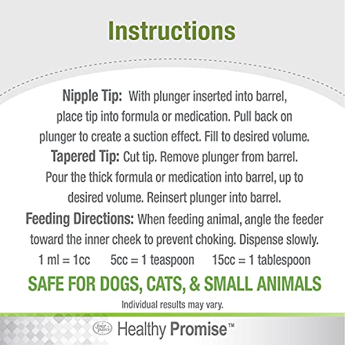 Four Paws Healthy Promise Easy Feeder Pet Feeding Syringe, 2 Count