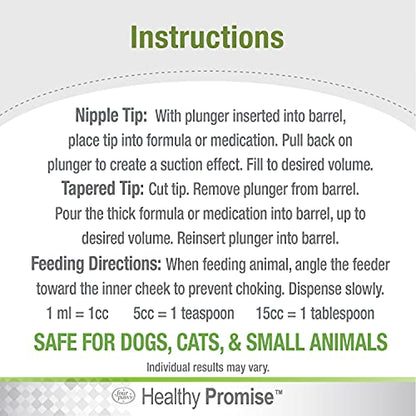 Four Paws Healthy Promise Easy Feeder Pet Feeding Syringe, 2 Count