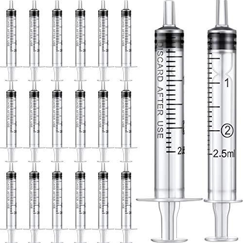 Frienda 20 Packs Syringes Without Needles,2.5 Ml - size: 2.5 ml