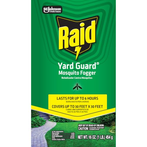 Raid Yard Guard Outdoor Mosquito Fogger Insect Killer, 16 oz, 12 Count - size: 16 Ounce (Pack of 1)