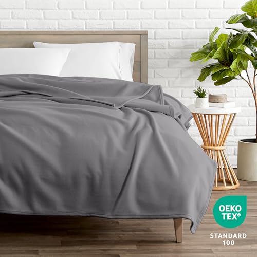 Bare Home Polar Fleece Blanket (Full/Queen, Grey) - color: 05 - Grey, size: Full/Queen