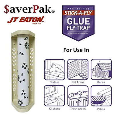 $averPak Single- 1 JT Eaton Stick-A-Fly Glue Fly Stick Trap - size: 1 Pack