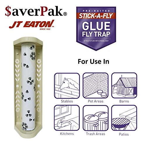 $averPak 2 Pack - JT Eaton Stick-A-Fly Glue Fly Stick Traps - size: 2 Pack