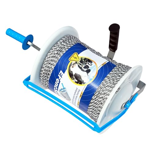 Electric Fence Maxi 3:1 Geared Reel with Reel Guard Prewound 3280ft 6 Strands Polywire PK1 - size: 3280 ft x 1 Maxi Reel w/Guard