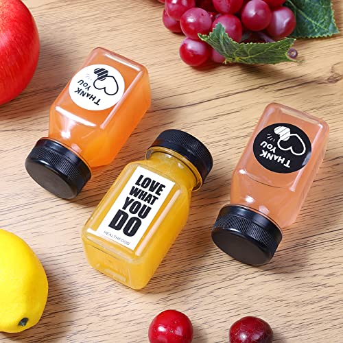 Fhxtcygj 24 Pack 4oz Empty Plastic Juice Bottles with Leak-Proof Caps Lids - color: 24pcs 4oz