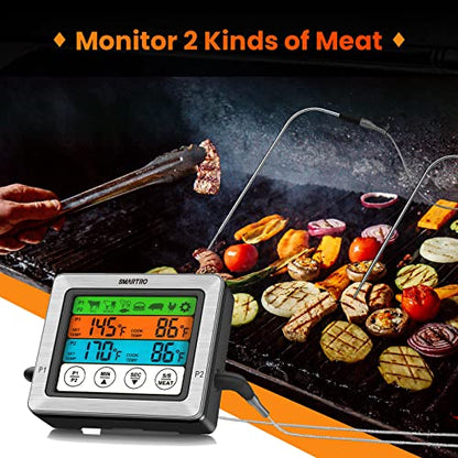 SMARTRO ST54 Dual Probe Digital Meat Thermometer with Timer Mode