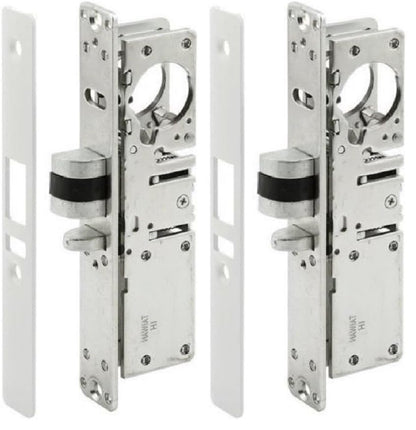 Pacific Doorware Storefront Door Mortise Deadlatch Adams Rite Style Lock in Aluminum (Right Hand, Aluminum Silver, 1-1/8") (Pack of 2) - size: 1-1/8" Backset (Pack of 2), style: Right Hand