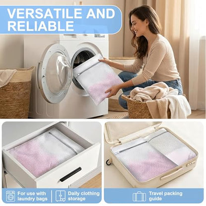 4Pcs Laundry Bags Mesh Wash Bags12x16 Inches | 4Medium - size: 4-PACK-Medium