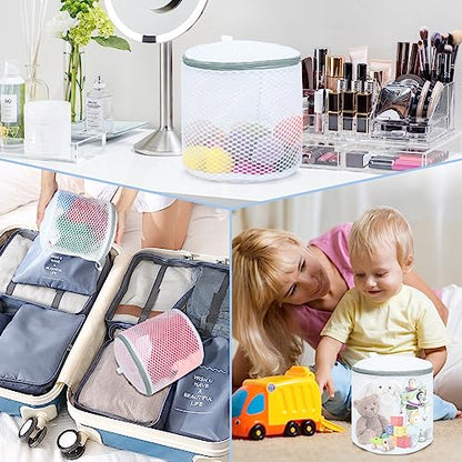 Vivifying Bra Bags for Laundry, 2 Pack Honeycomb Mesh Bra Washing Bags for Laundry, Washing Machine, Lingerie, Delicates, Sock and Baby Clothes - size: 2 Bra Bags (7" x 7.5")