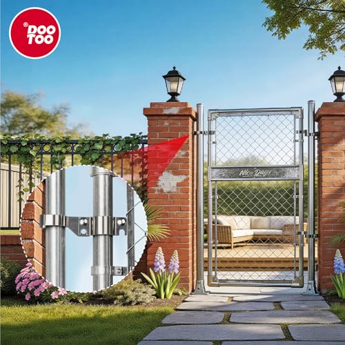 Stainless Steel 1-5/8" x 1-5/8" Chain Link Gate Latch （Fit 1 5/8" Gate Frame）, Heavy Duty Chain Link Fence Gate Fork Latch with Hole for Padlock 1Pack - color: 1-5/8"x1-5/8"