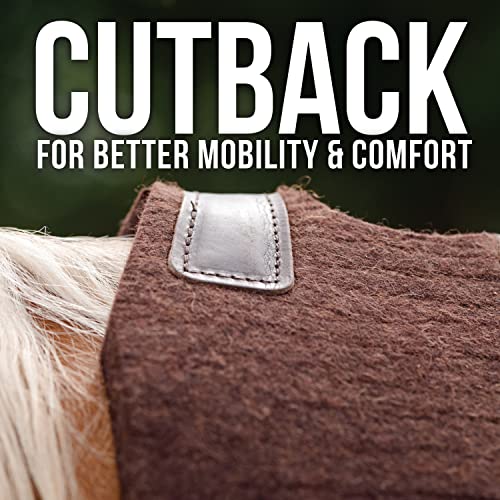 Professional's Choice 100% Steam-Pressed Wool Felt Western Saddle Pad - color: Tan, size: 28" x 30" x 1"