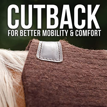 Professional's Choice 100% Steam-Pressed Wool Felt Western Saddle Pad - color: Tan, size: 28" x 30" x 1"
