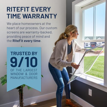 Custom Replacement Window Screen Compatible with Andersen® Windows – Fits 400 Series Narroline®, 200 Series Tilt-Wash & 400 Series Casement Models