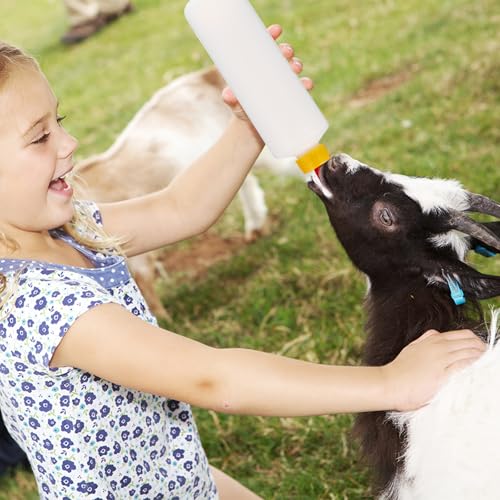 Abaodam Lamb Feeding Bottle Kit with Replacement Nipples, 400ml